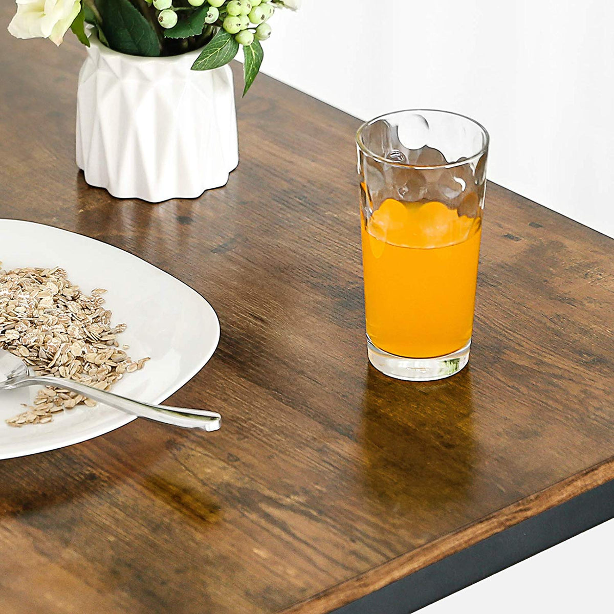 Bartafel met 2 Barkrukken – Industrieel Design – Krukken Passen Onder de Tafel – 120 x 60 x 90 cm
