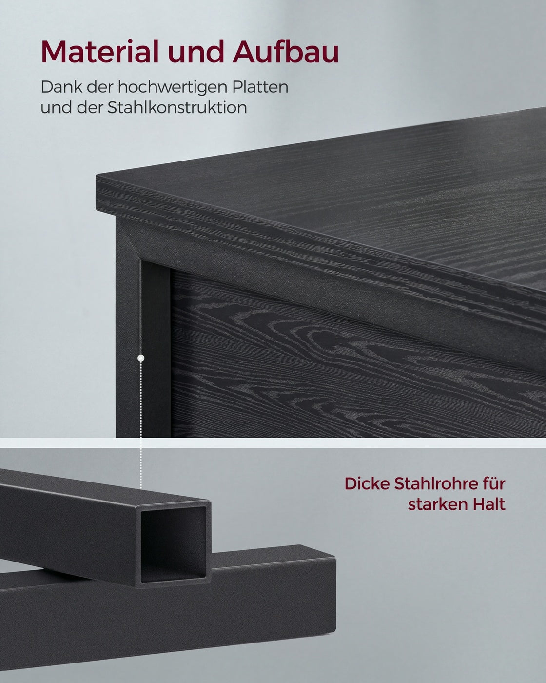 Smal Nachtkastje met Lade – 2 Open Planken – Stalen Frame – Ruimtebesparend – 35 x 35 x 70 cm