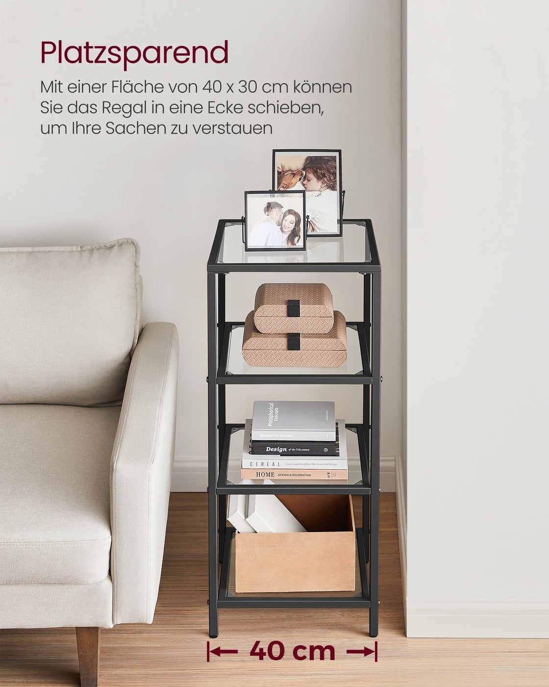 Hoekkast Glas – Meerdere Hoogtes – Stijlvol & Ruimtebesparend