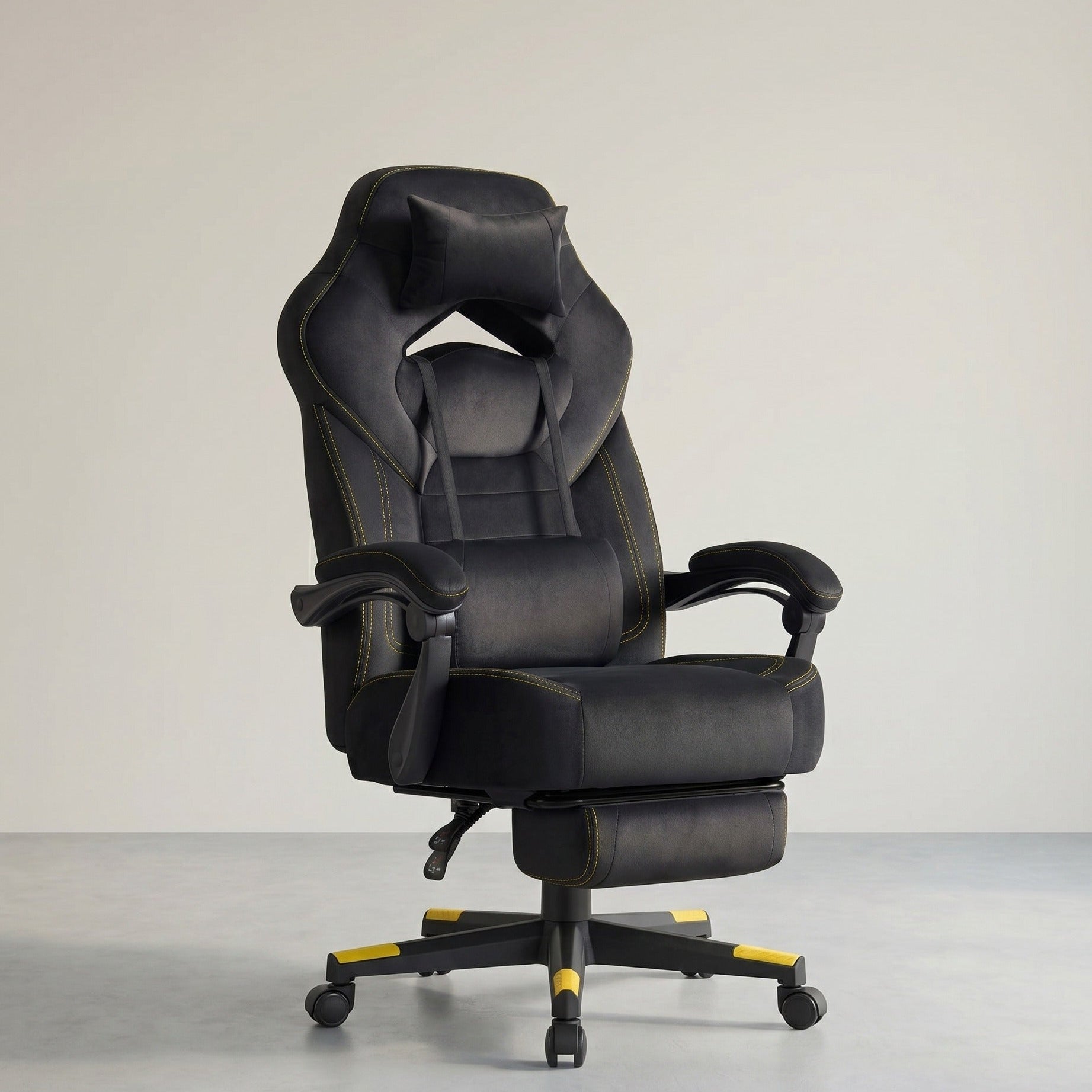 Gamestoel met Voetsteun – Ergonomisch – Kantelbaar – Extra Dik Zitvlak – In Hoogte Verstelbaar