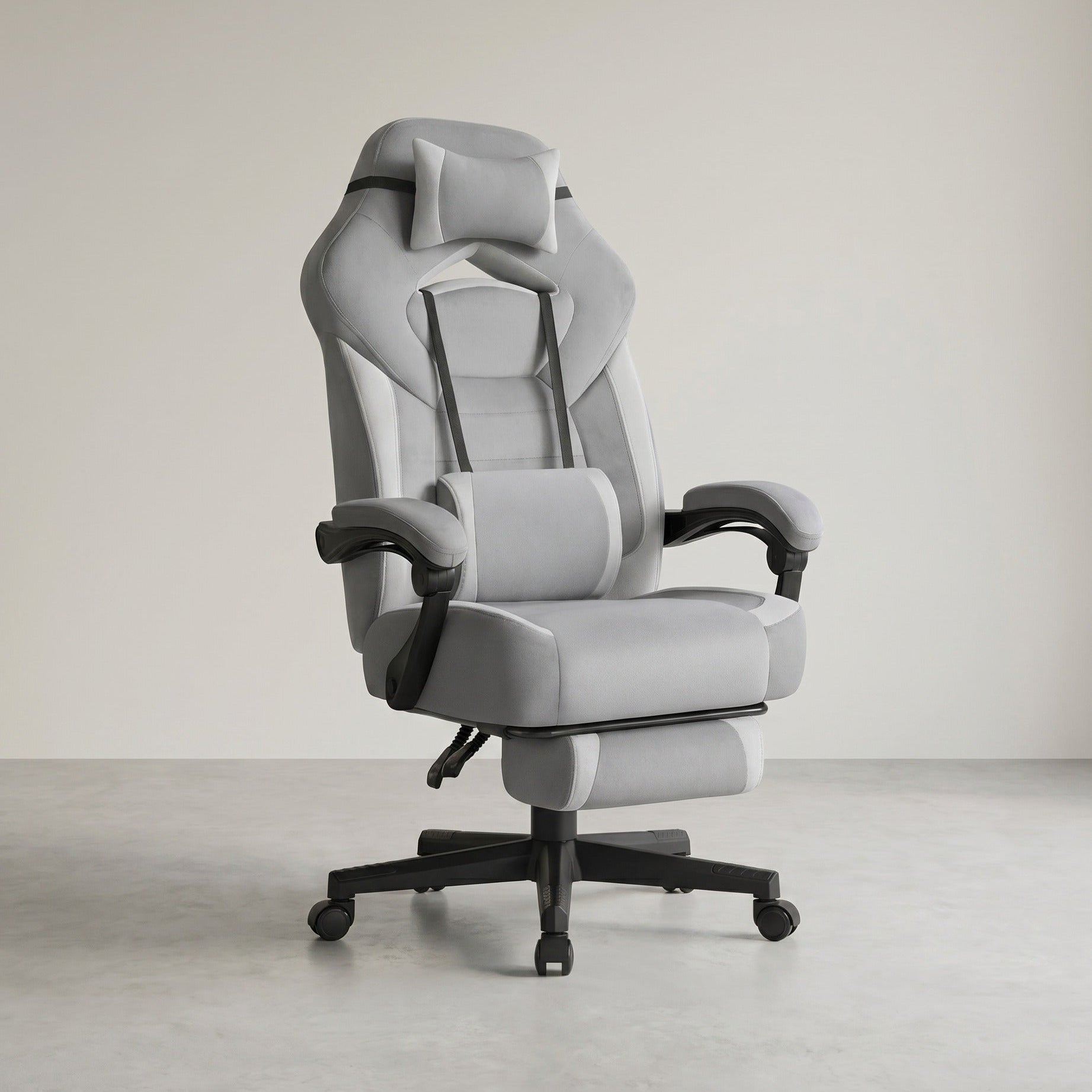 Gamestoel met Voetsteun – Ergonomisch – Kantelbaar – Extra Dik Zitvlak – In Hoogte Verstelbaar