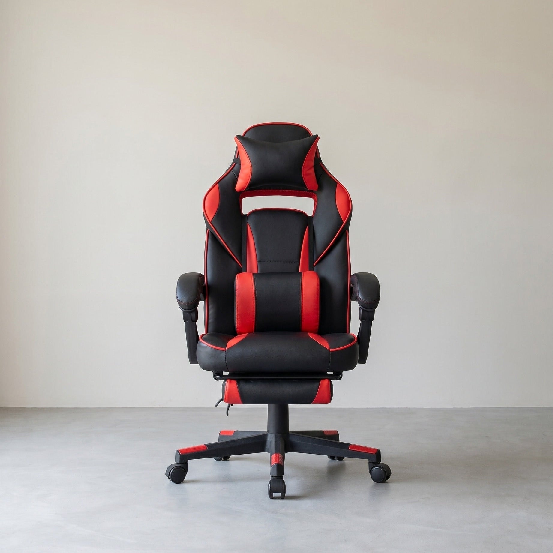 Gamestoel Ergonomisch – Met Hoofdkussen en Voetensteun – Verstelbaar