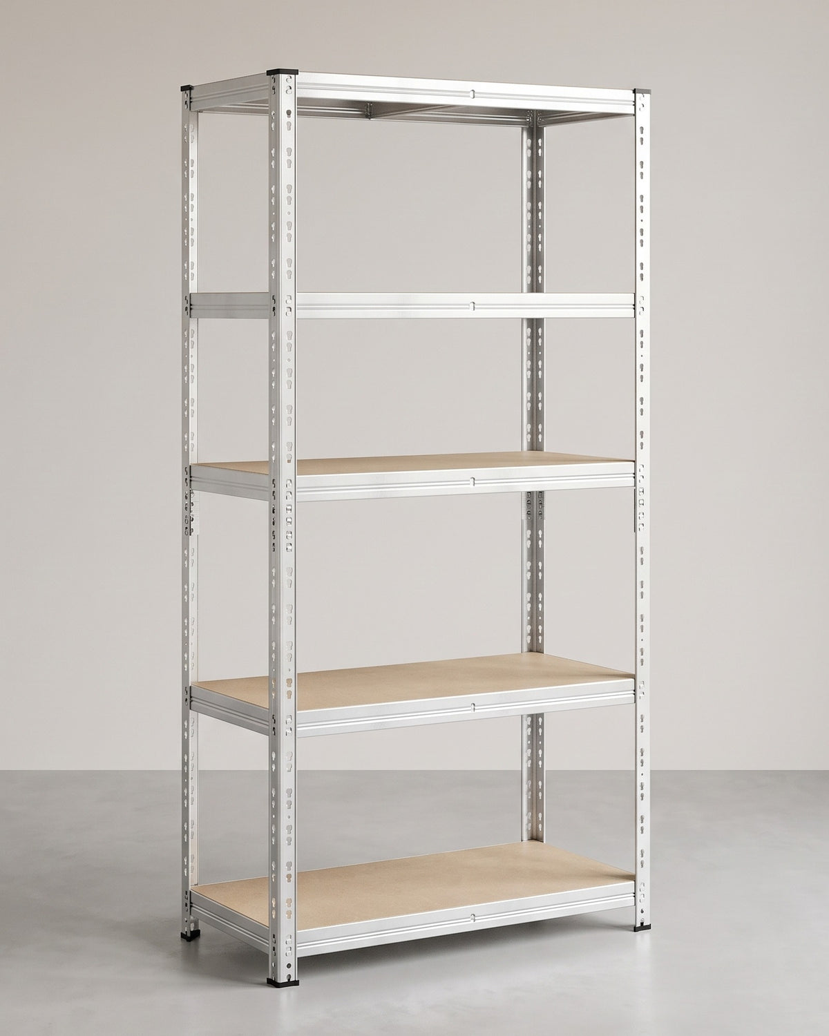 Zwaar Opbergrek met 5 Verstelbare Planken – Tot 875 kg per Rek – Zonder Schroeven – 150, 180 of 200 cm