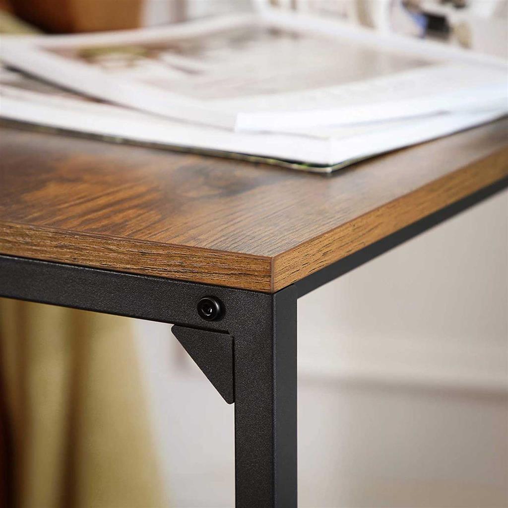 C-vormige Bijzettafel – Laptoptafel voor Bank en Bed – Industrieel Design – 55 x 35 x 66 cm
