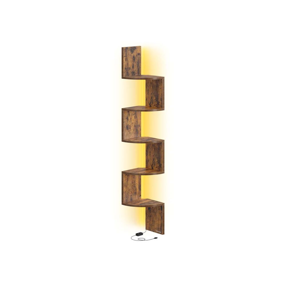 5five hoekrek, 3 niveaus, 23 cm, bamboe 5five hoekrek, 3 niveaus, 23 cm, bamboe