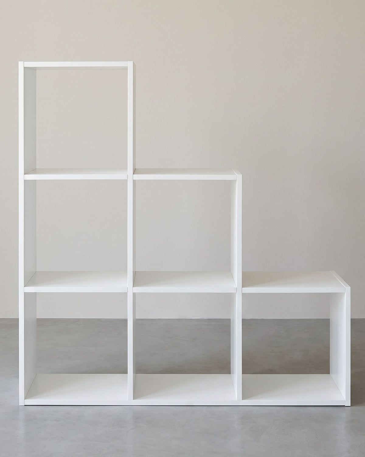 Boekenkast met 10 Vakken – Roomdivider – Opbergkast – 129,5 x 29 x 129,5 cm – Wit