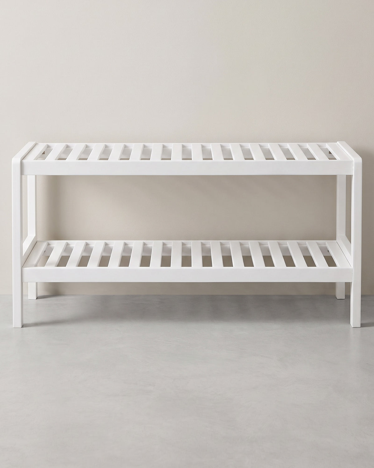 Schoenenrek van Bamboe – 2 Etages – Compact en Licht – 70 x 26 x 33 cm
