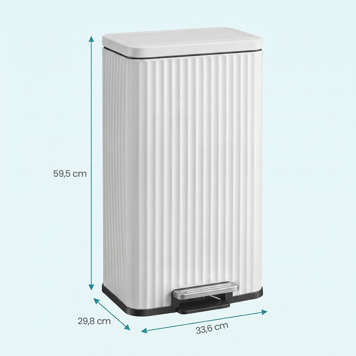 Vuilnisemmer Keuken – 50 Liter – Pedaalemmer Met Softclose Deksel – Stalen Binnenemmer – Inclusief 15 Vuilniszakken