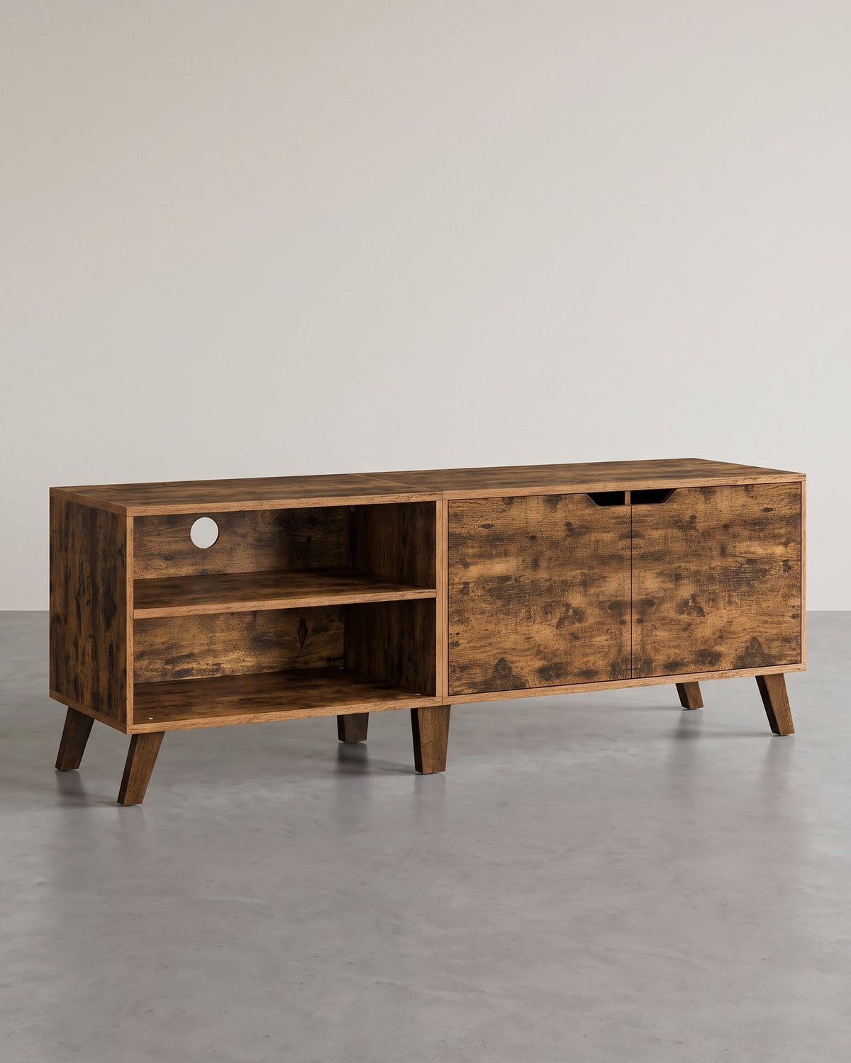TV-Meubel – 1 of 2 Deuren – 120 of 140 cm Breed – Scandinavisch – met Open Vak