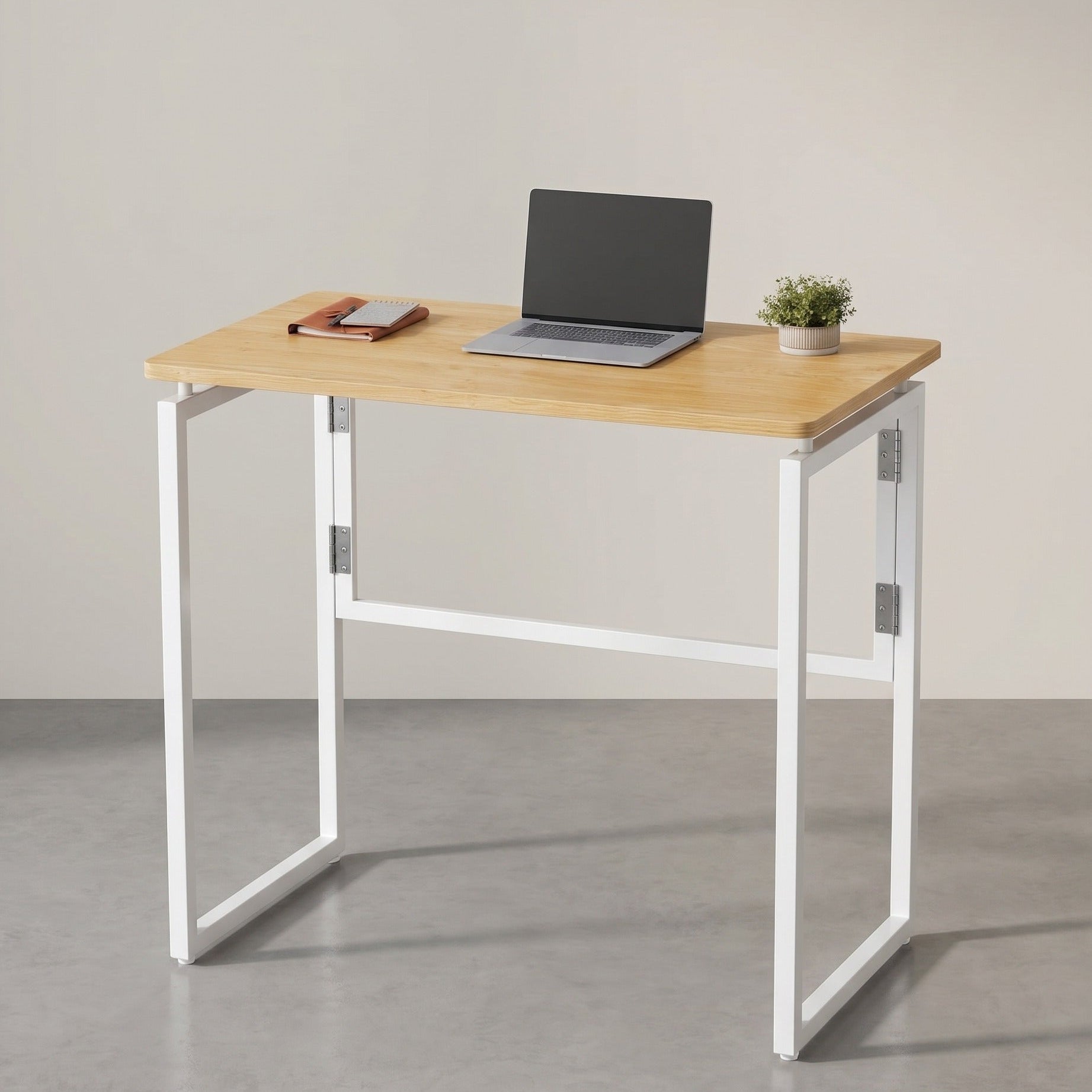 Bureau Inklapbaar 80 cm – Computertafel met Afgeronde Hoeken – Voor Thuiswerkplek