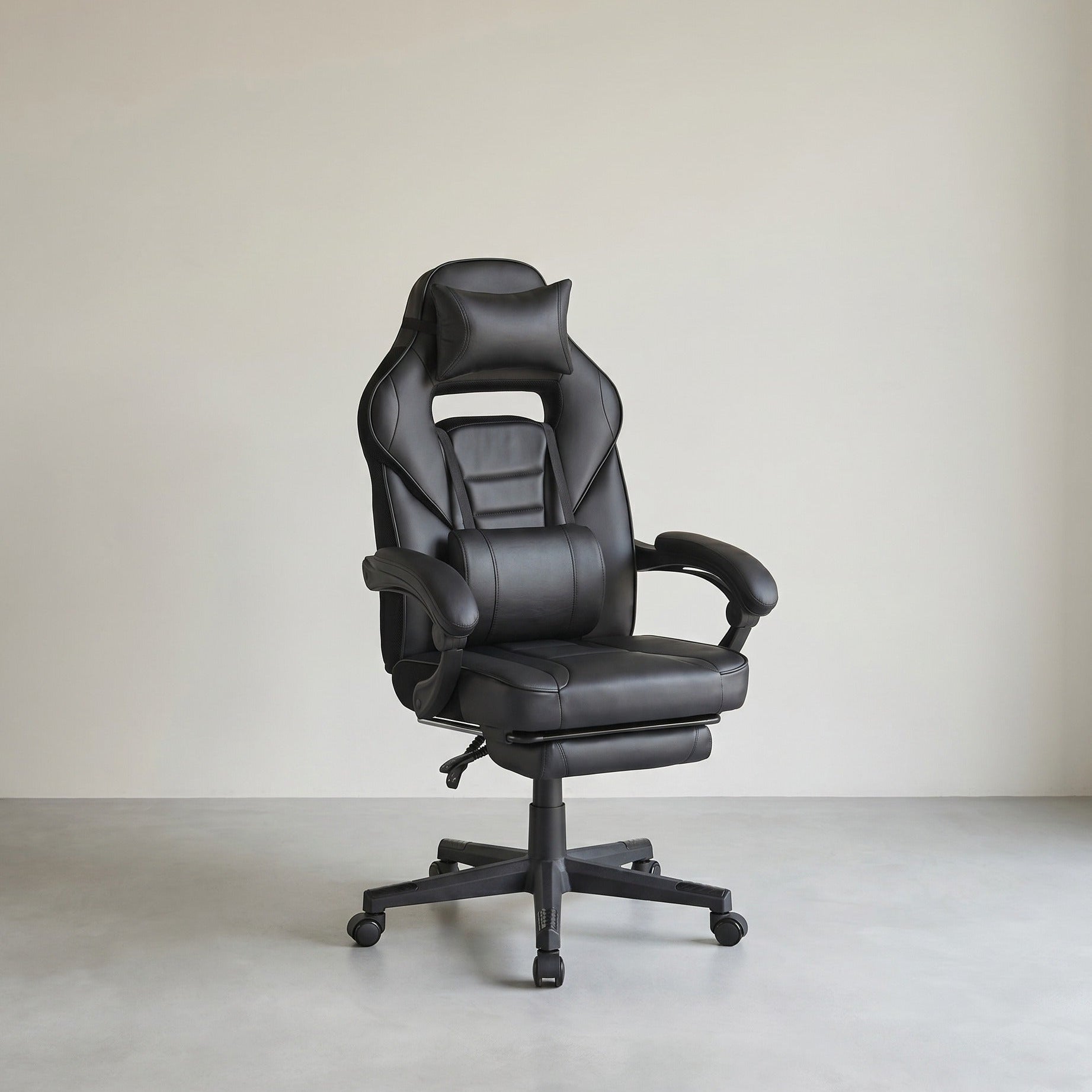 Gamestoel Ergonomisch – Met Hoofdkussen en Voetensteun – Verstelbaar