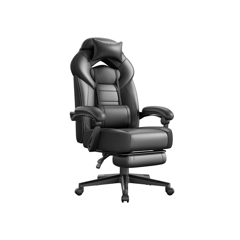 Gamingstoel met Voetensteun – Ergonomisch – Kantelbaar - Extra Dik Zitvlak - Hoogte Verstelbaar