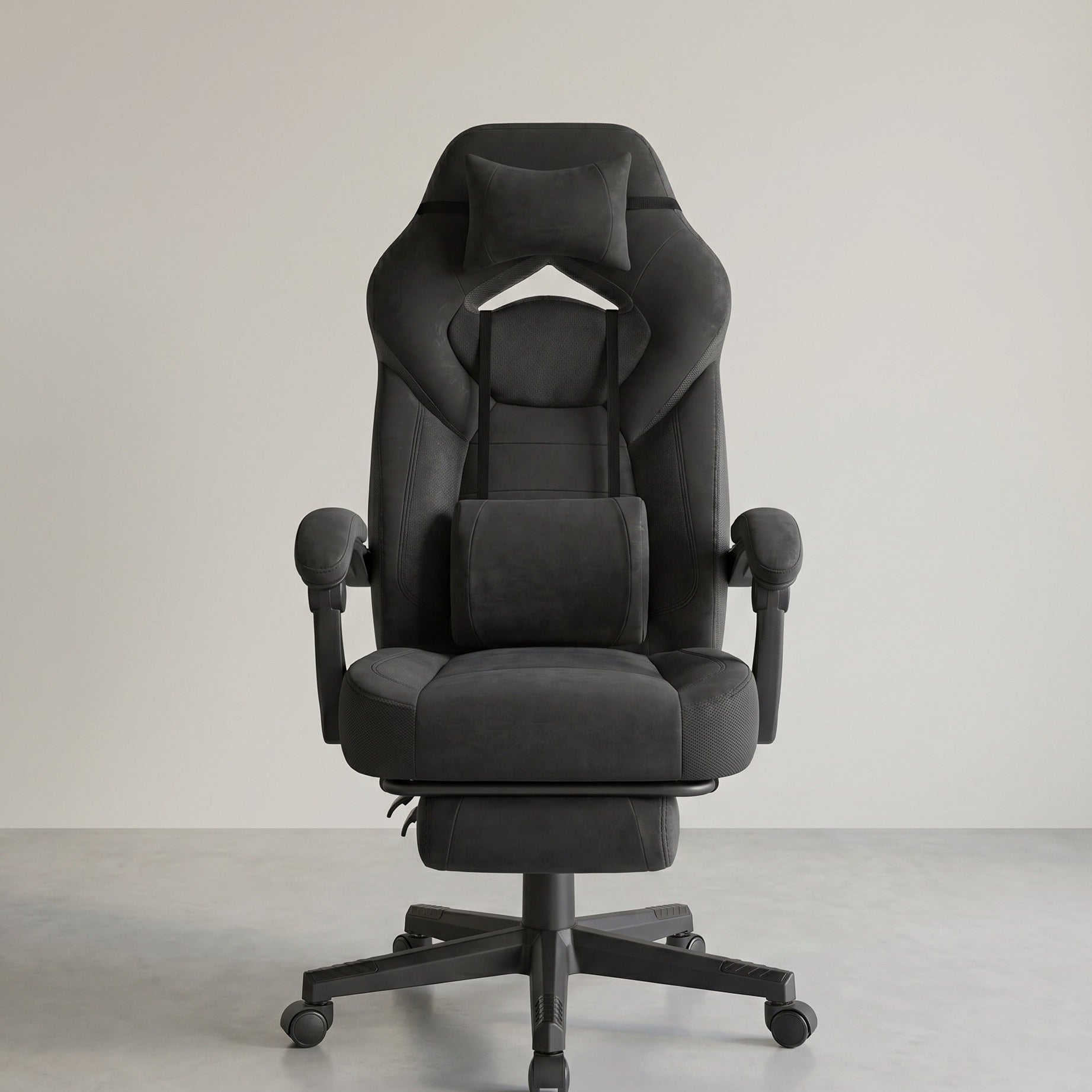 Gamestoel met Voetsteun – Ergonomisch – Kantelbaar – Extra Dik Zitvlak – In Hoogte Verstelbaar