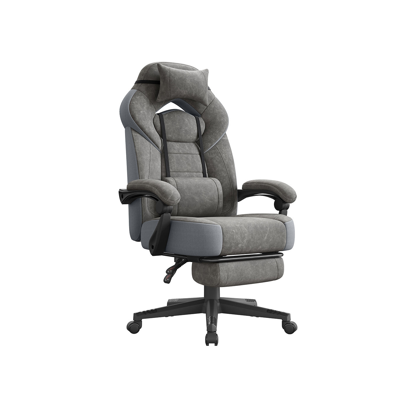 Gamingstoel met Voetensteun – Ergonomisch – Kantelbaar - Extra Dik Zitvlak - Hoogte Verstelbaar