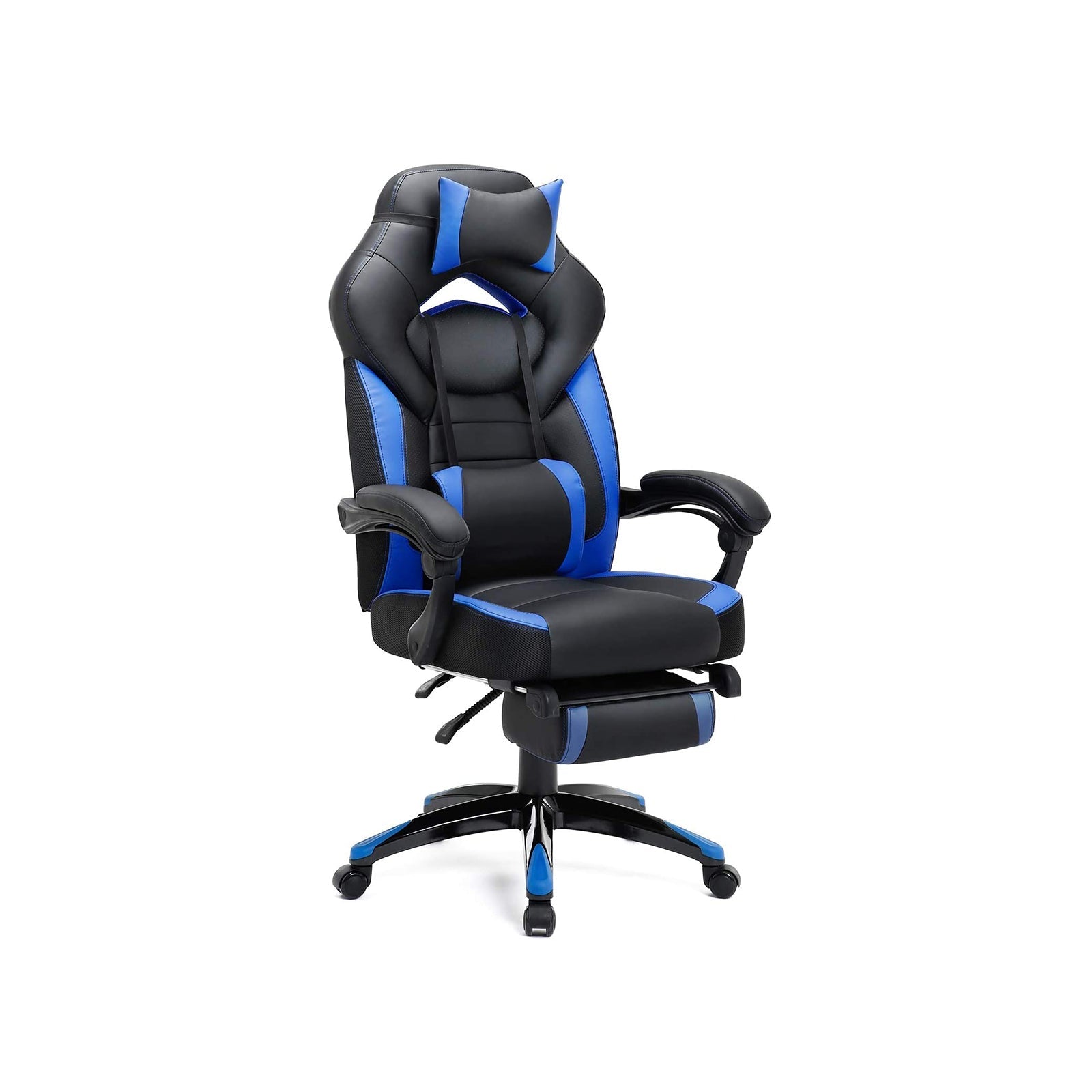 Gamingstoel met Voetensteun – Ergonomisch – Kantelbaar - Extra Dik Zitvlak - Hoogte Verstelbaar