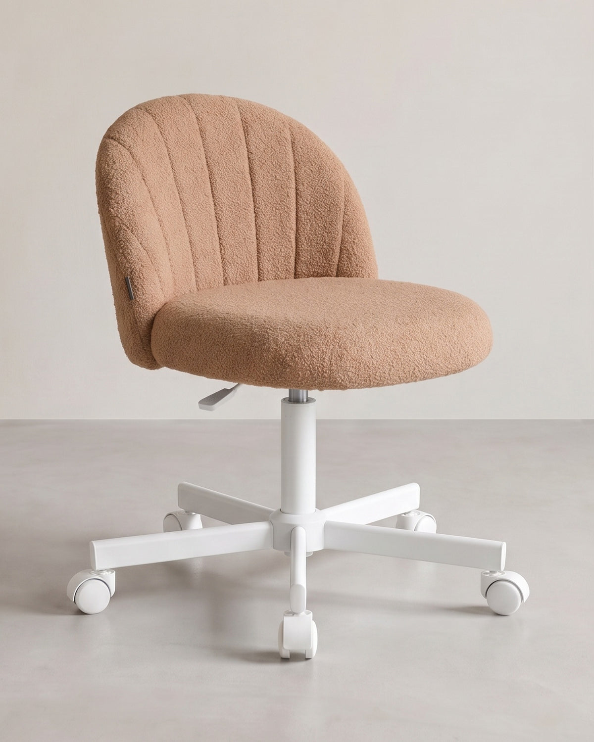 Bureaustoel Compact – Draaistoel met Zachte Bekleding – In Hoogte Verstelbaar – Ergonomische Rugleuning