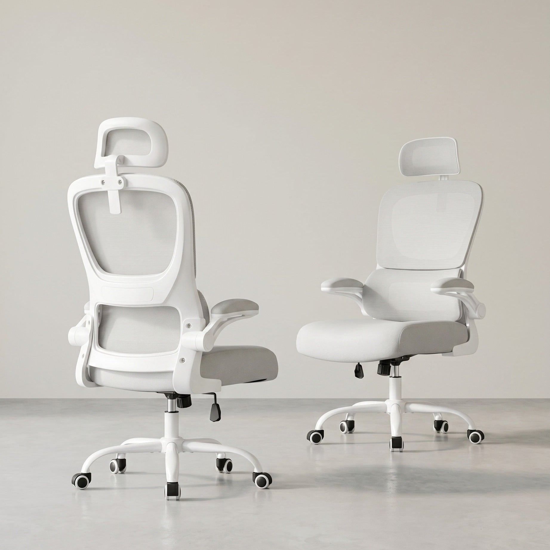 Ergonomische Bureaustoel – Mesh Rugleuning met Lendensteun – Verstelbare Hoofdsteun – Kantelbaar tot 120 kg