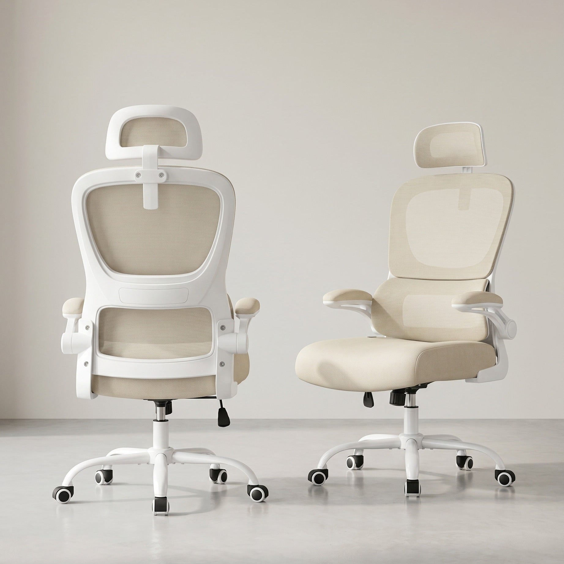 Ergonomische Bureaustoel – Mesh Rugleuning met Lendensteun – Verstelbare Hoofdsteun – Kantelbaar tot 120 kg