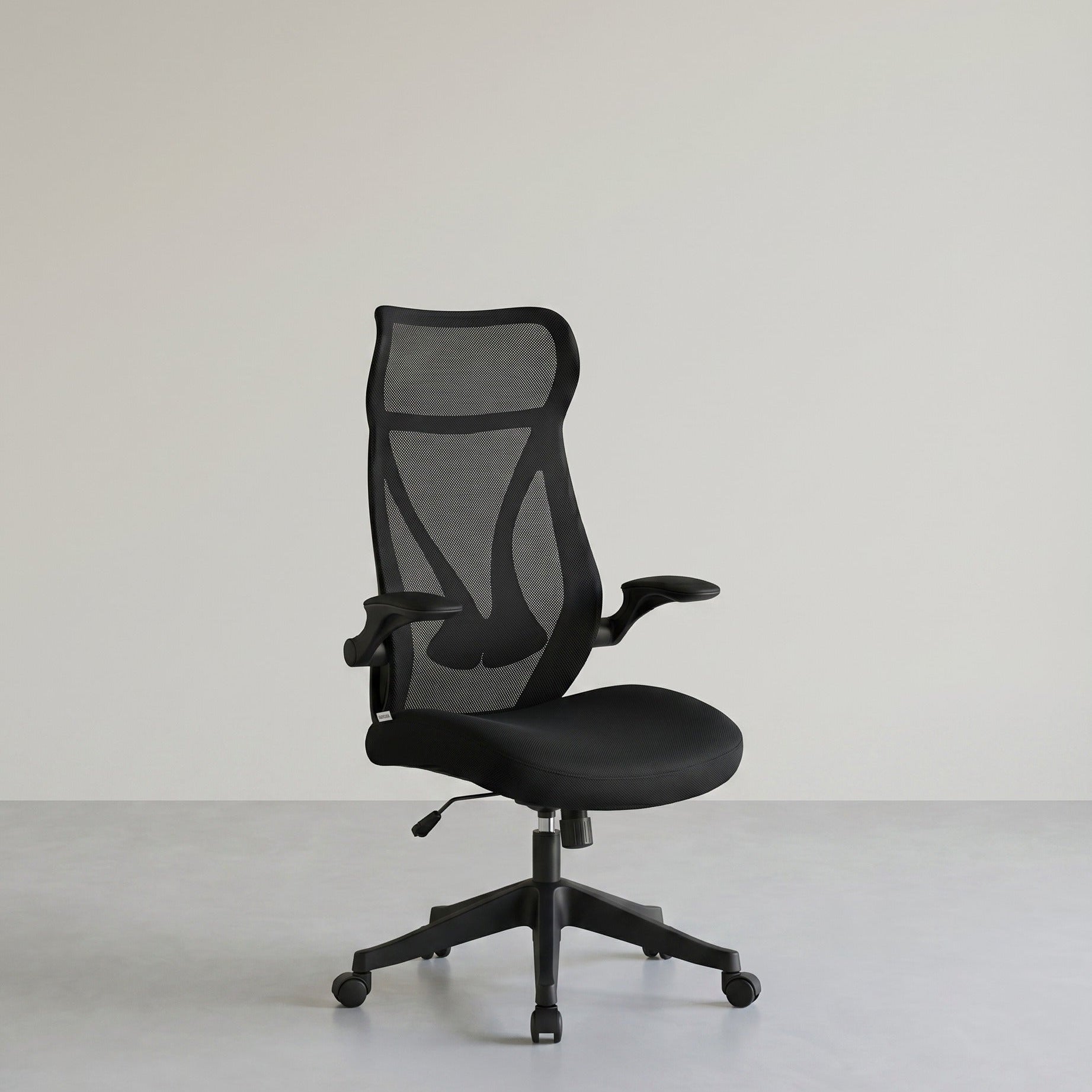 Ergonomische Bureaustoel – Met Hoofdsteun, Lendensteun en Opvouwbare Armleuningen – S-vormige Rugleuning – Tot 150 kg Draagvermogen