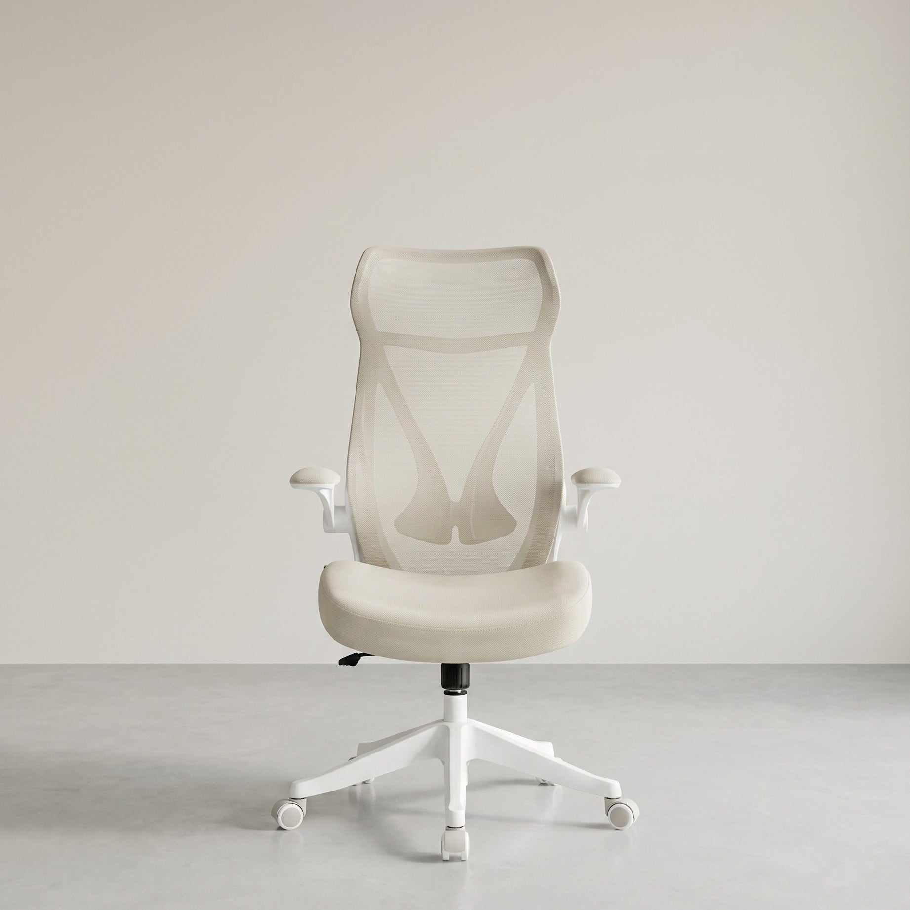 Ergonomische Bureaustoel – Met Hoofdsteun, Lendensteun en Opvouwbare Armleuningen – S-vormige Rugleuning – Tot 150 kg Draagvermogen