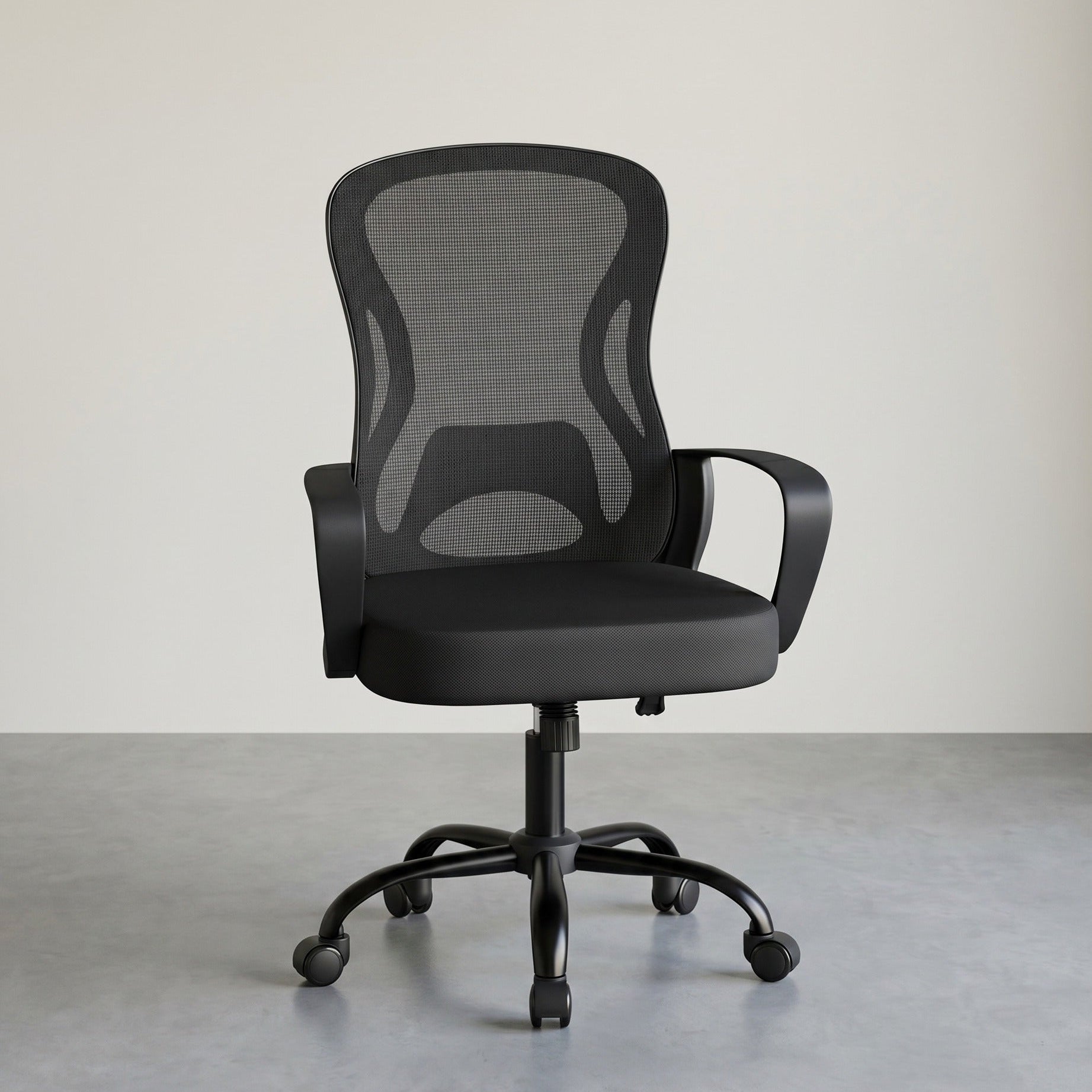 Ergonomische Bureaustoel – Mesh Rugleuning – Wipfunctie – In Hoogte Verstelbaar