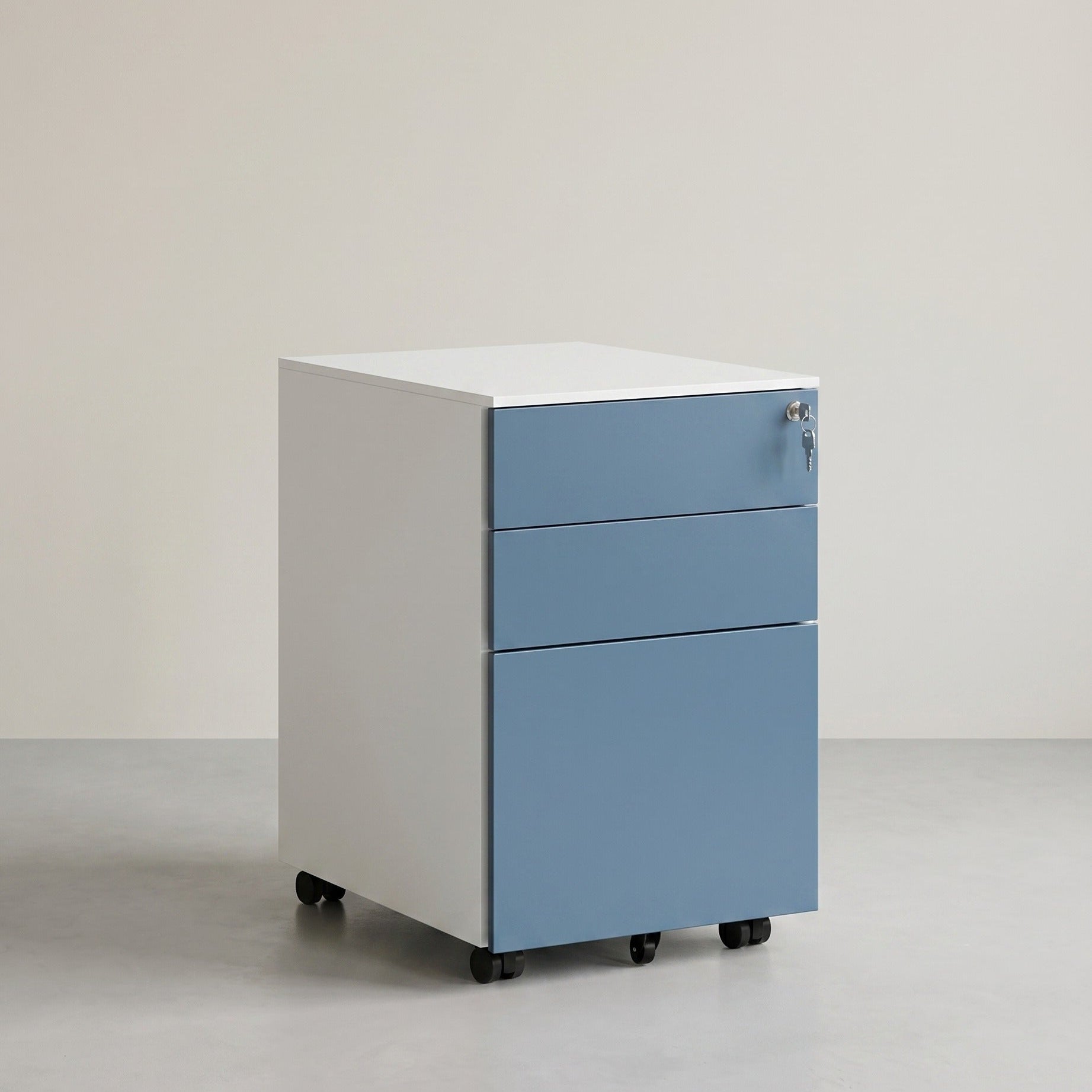Ladeblok met Wielen - met Slot - 3 Lade