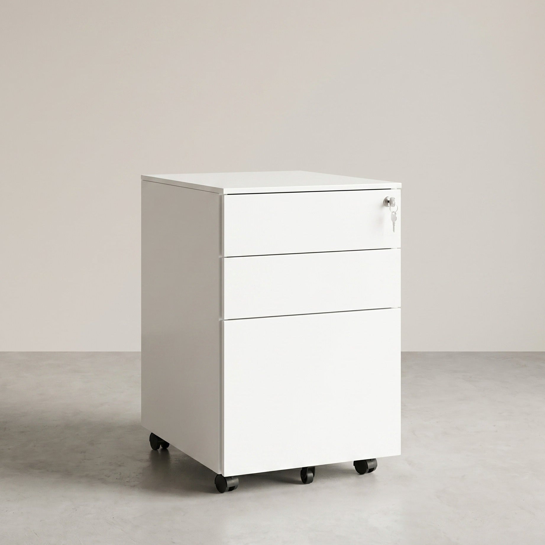 Ladeblok met Wielen - met Slot - 3 Lade