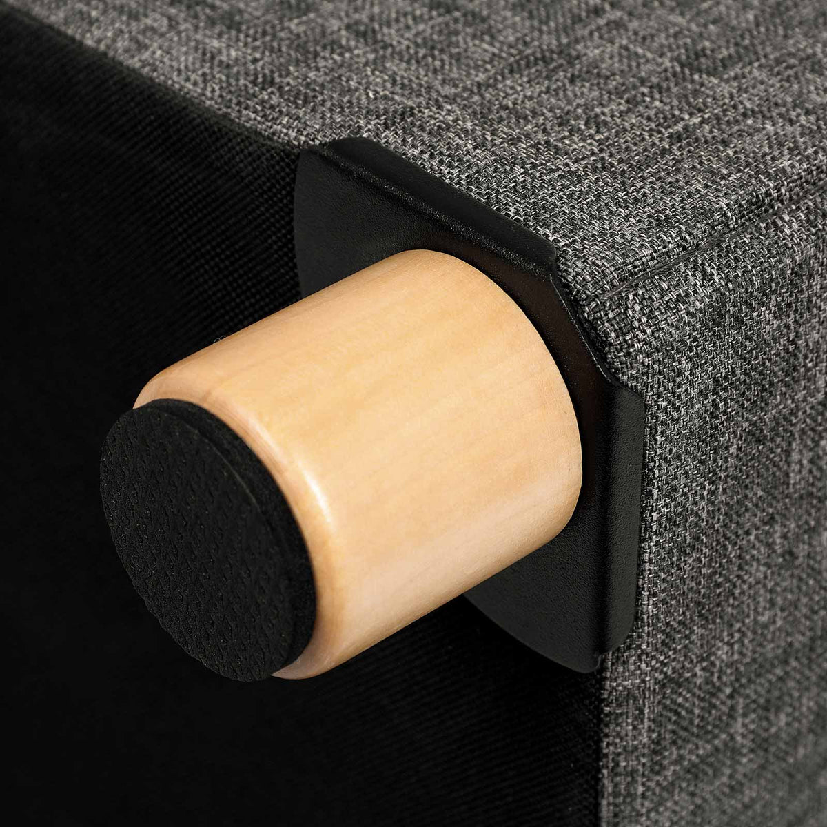 Opbergpoef met Houten Pootjes – Opvouwbaar – 37 L Opbergruimte – Tot 300 kg – 38 x 38 x 40 cm