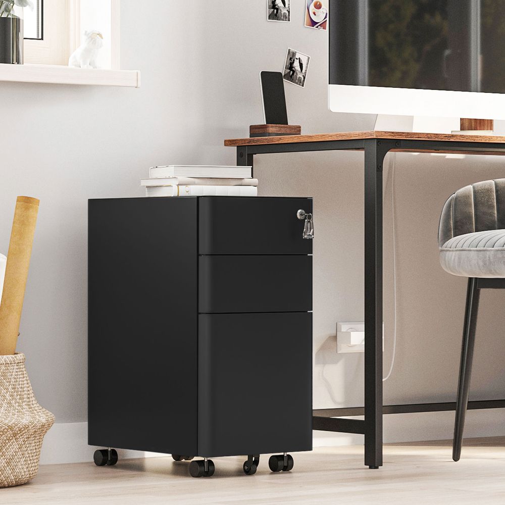 Archiefkast met 3 Laden - Ladeblok - Kast met Wieltjwes - De Vries Meubels