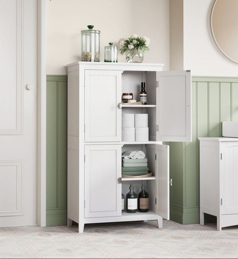 Badkamerkast met Boven - en Onderkast – Ruime Opbergruimte en Verstelbare Planken - De Vries Meubels