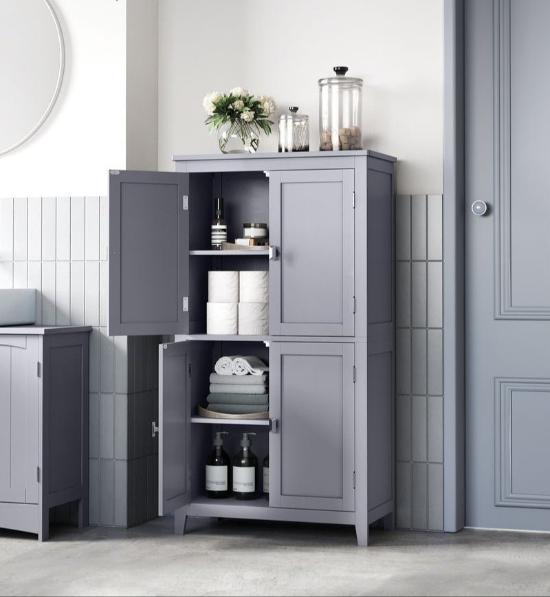 Badkamerkast met Boven - en Onderkast – Ruime Opbergruimte en Verstelbare Planken - De Vries Meubels