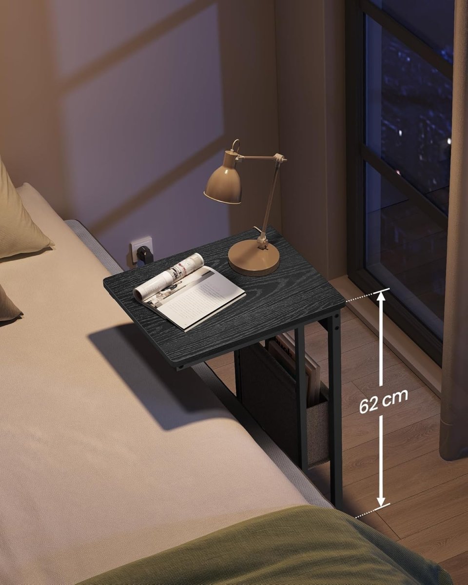 Bijzettafel met Stopcontact - Laptoptafel - C - Vorm - De Vries Meubels