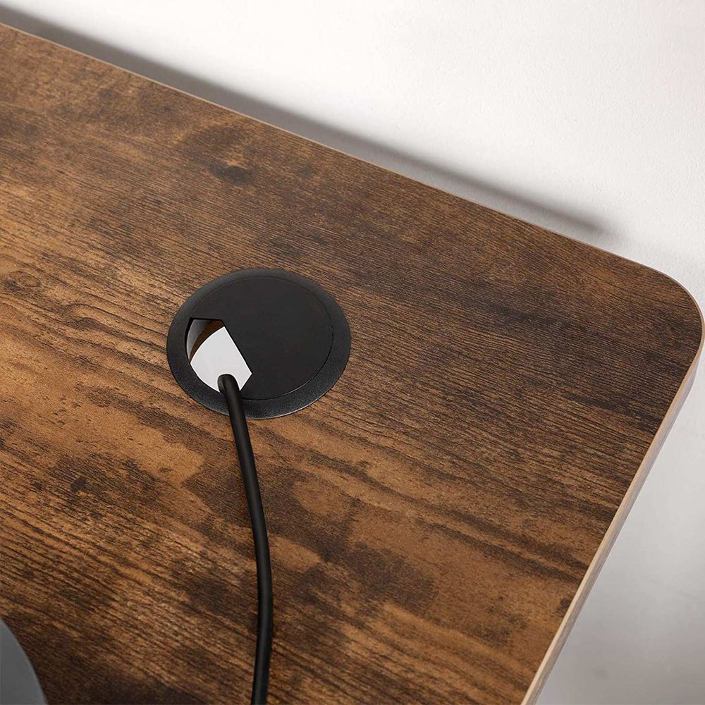 Bruin bureaublad voor elektrisch verstelbaar bureau - De Vries Meubels