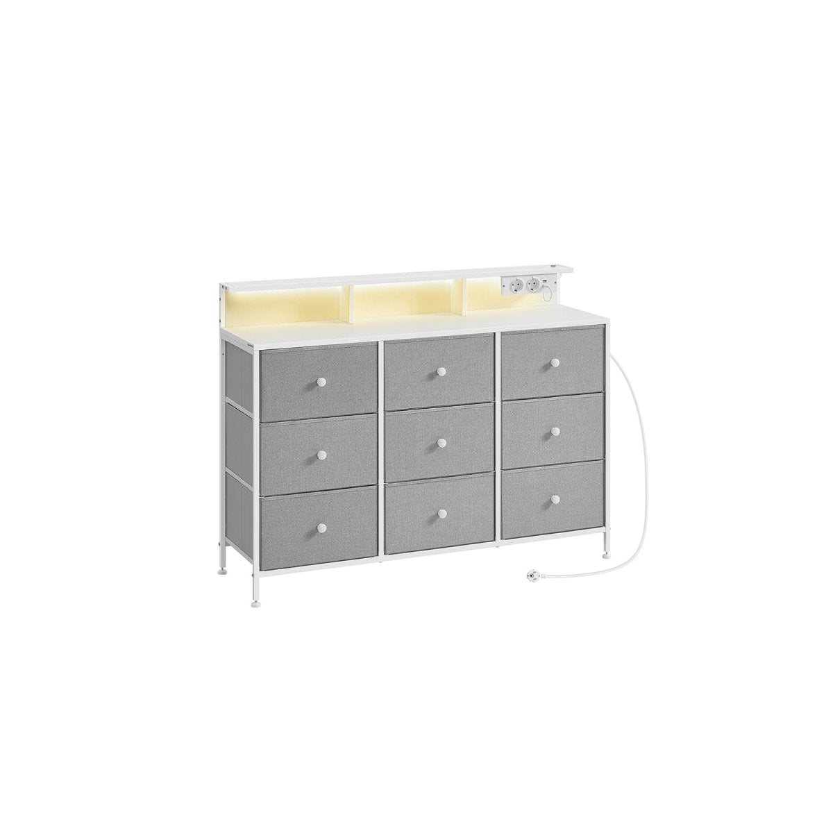 Commode met USB & Stopcontact - Ladekast met LED - verlichting - De Vries Meubels