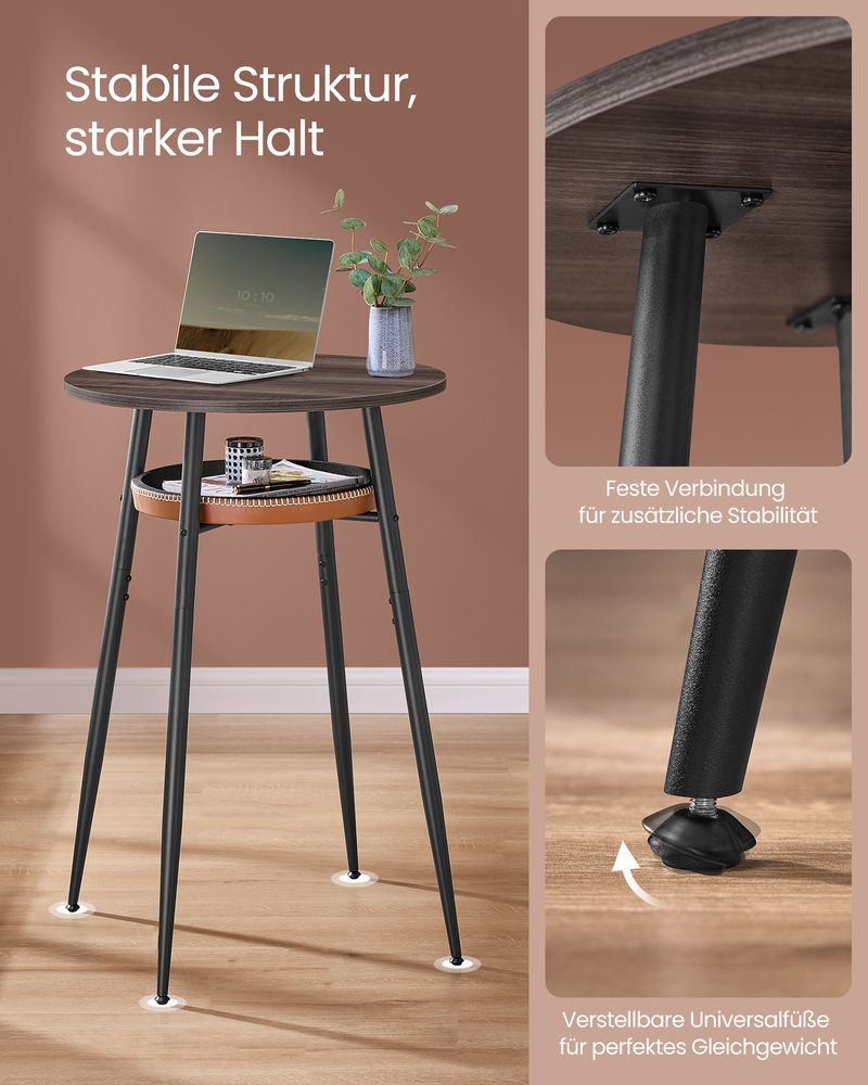 Design Bartafel - Ronde Tafel met Lade - Bekroond Ontwerp - De Vries Meubels