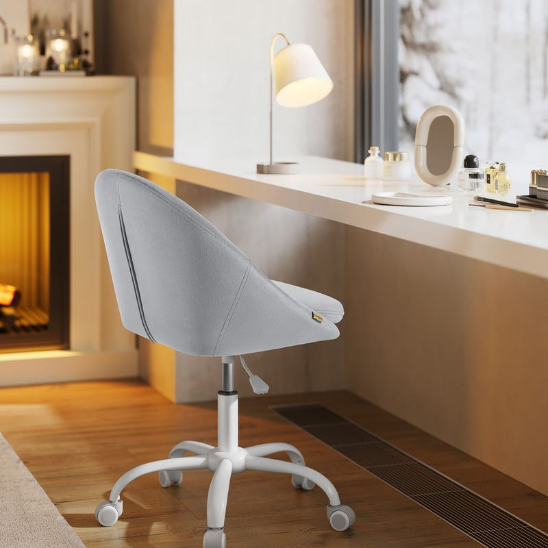 Draaistoel zonder Armleuningen - Compacte Bureaustoel - 360° Verstelbare Stoel - De Vries Meubels