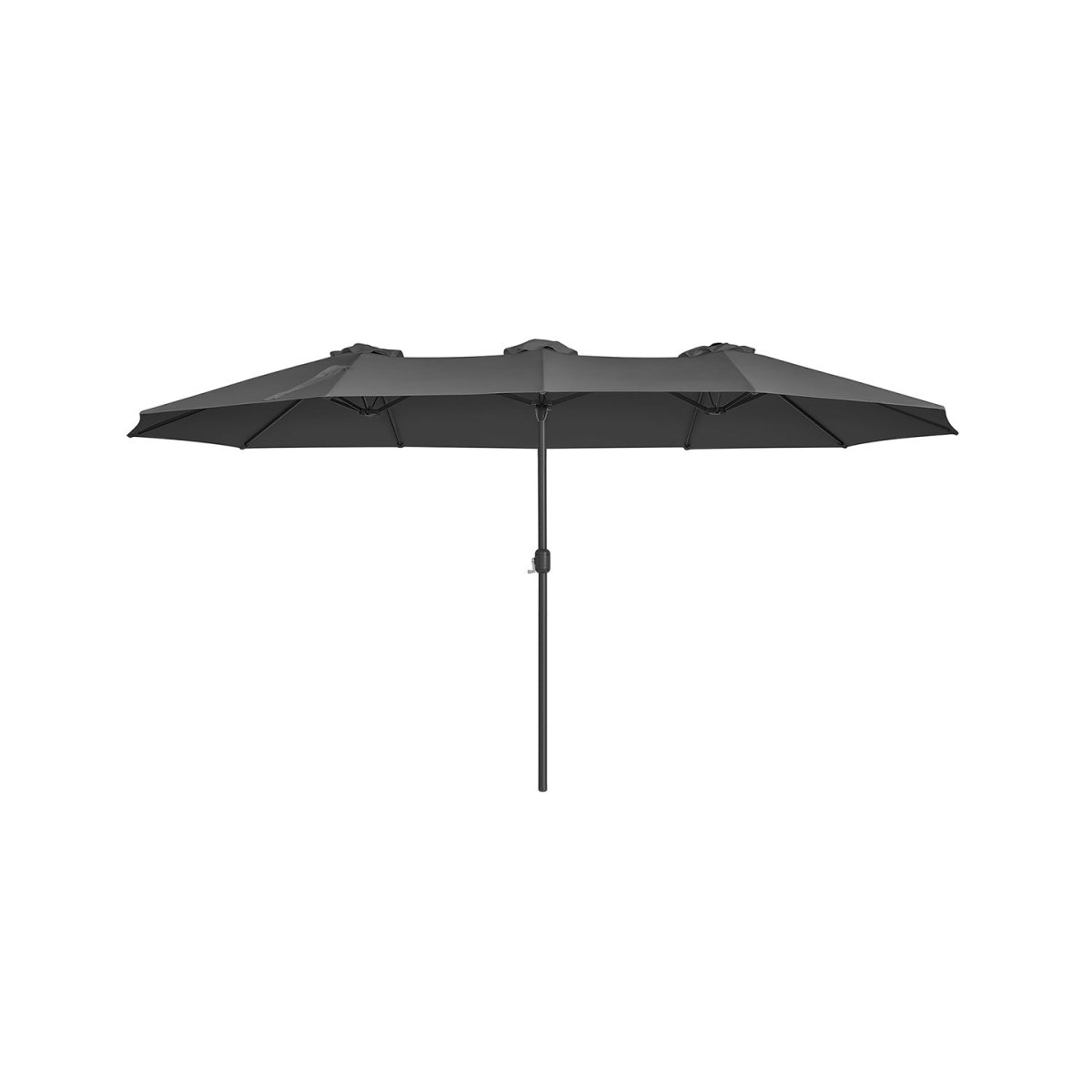 Dubbele Parasol 460 x 270 cm - Extra Groot met UV - Bescherming en Zwengel - De Vries Meubels