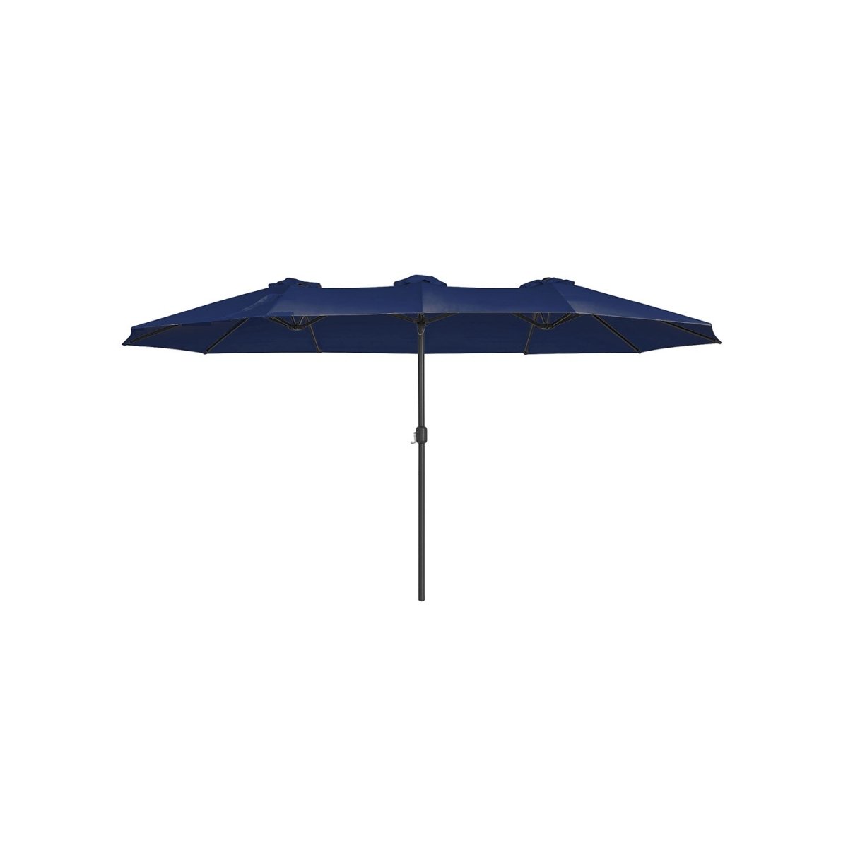 Dubbele Parasol 460 x 270 cm - Extra Groot met UV - Bescherming en Zwengel - De Vries Meubels