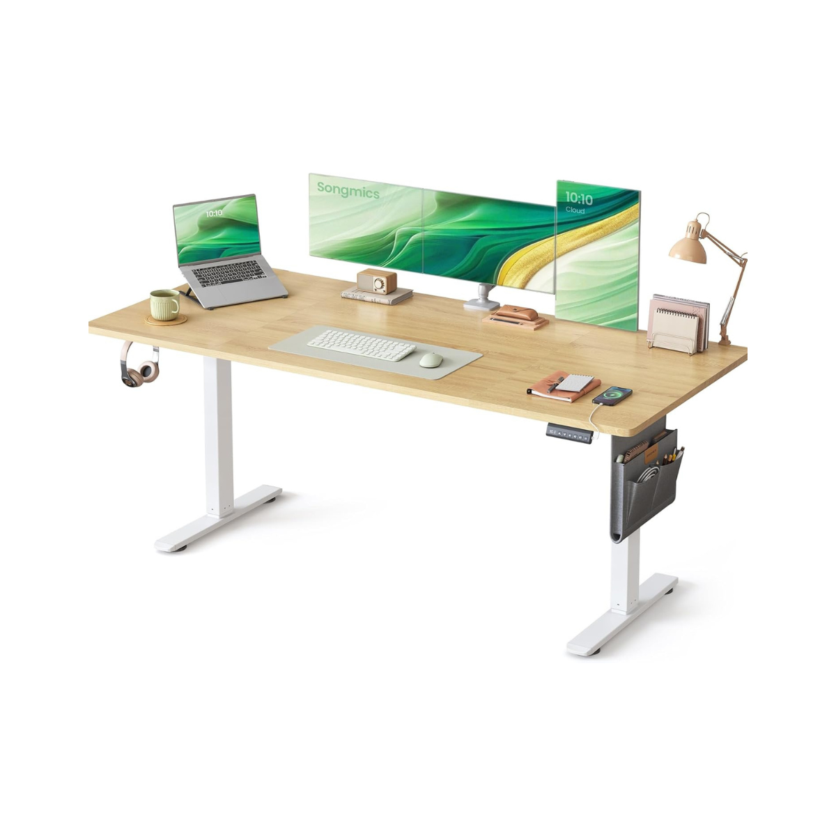 Elektrisch Zit-Sta Bureau 180 x 80 cm – In Hoogte Verstelbaar – Met Kabelbeheer