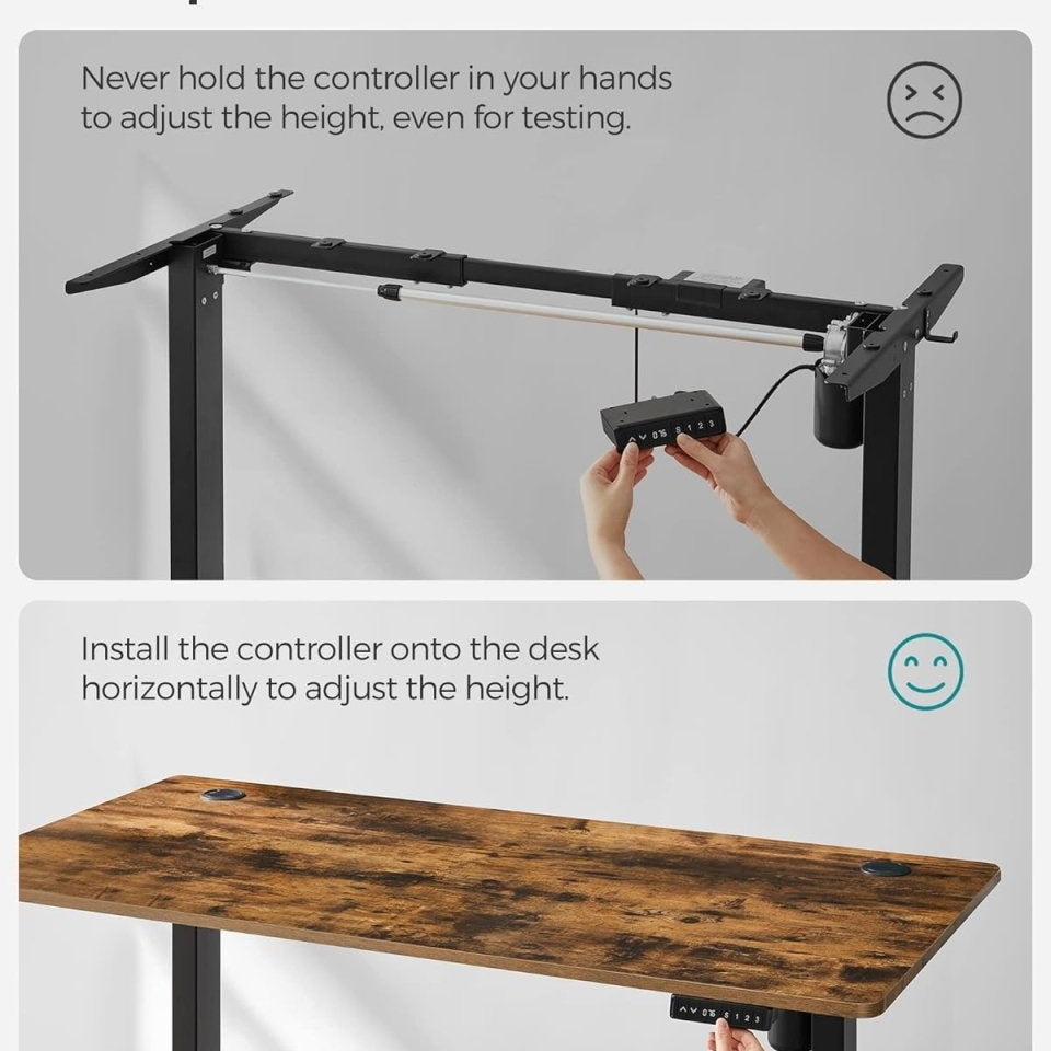 Elektrisch Verstelbare Bureau Onderstel - Sta Bureau Poten - In hoogte verstelbaar Bureau - De Vries Meubels