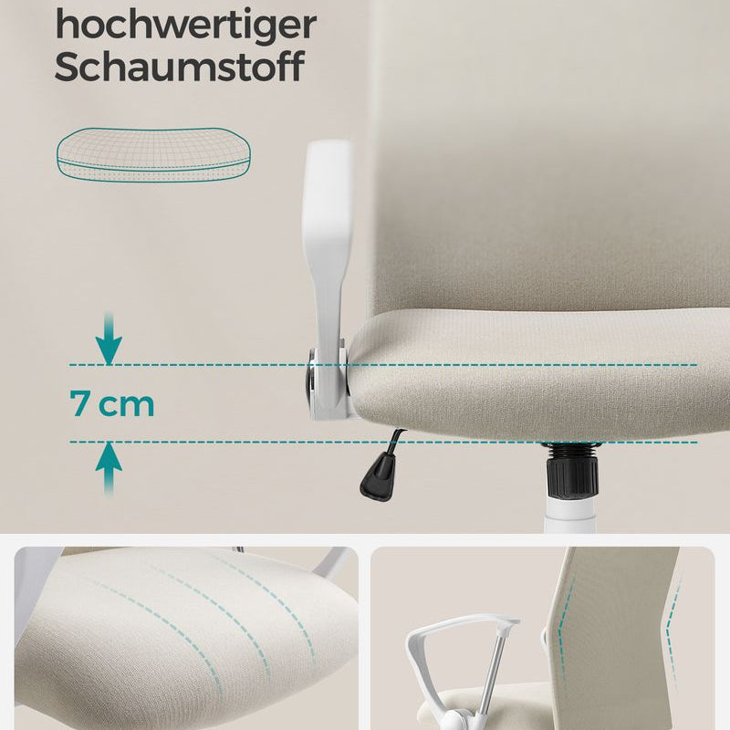 Ergonomische Bureaustoel Met Comfortabele Stofbekleding - De Vries Meubels