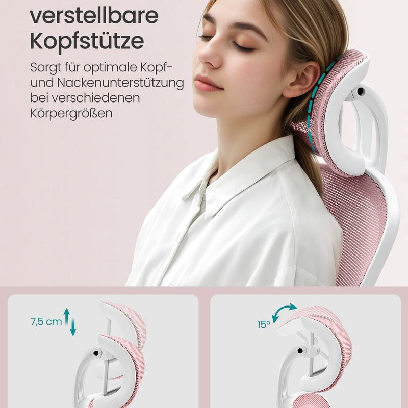 Ergonomische Bureaustoel met Hoofdsteun - Comfort en Ondersteuning - De Vries Meubels