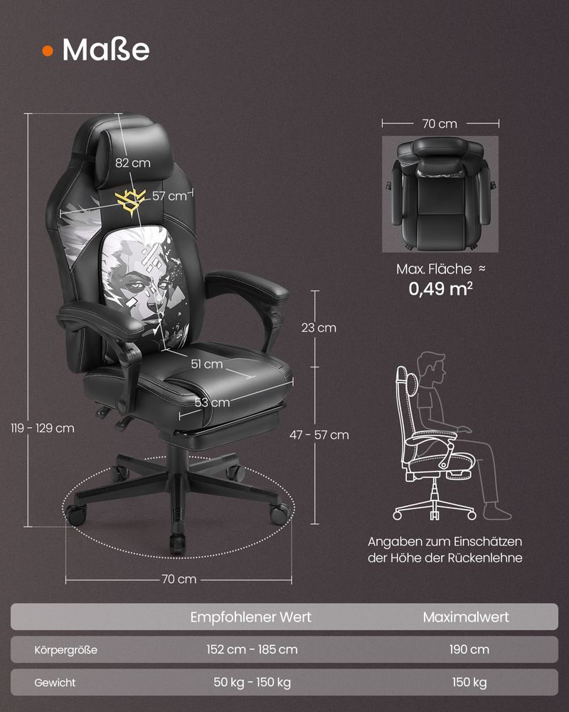 Gamingstoel - In Hoogte Verstelbaar - Ultiem Comfort - De Vries Meubels