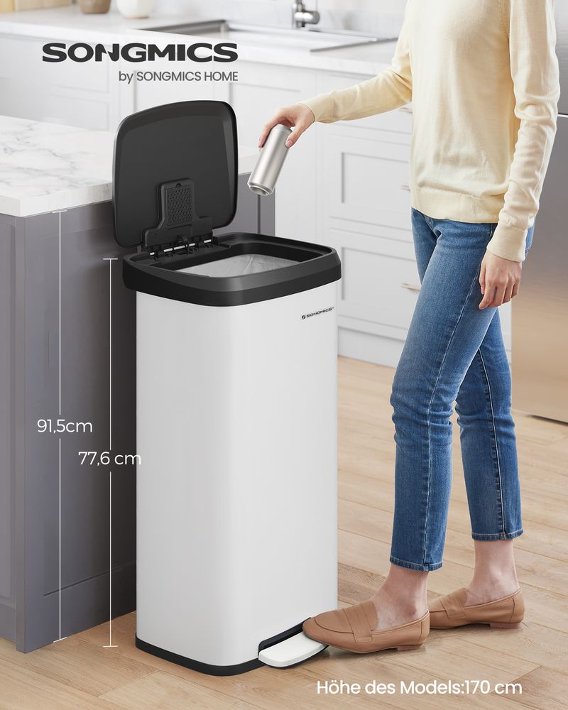 Grote Prullenbak 68 Liter - Afvalbak - Pedaalemmer - De Vries Meubels