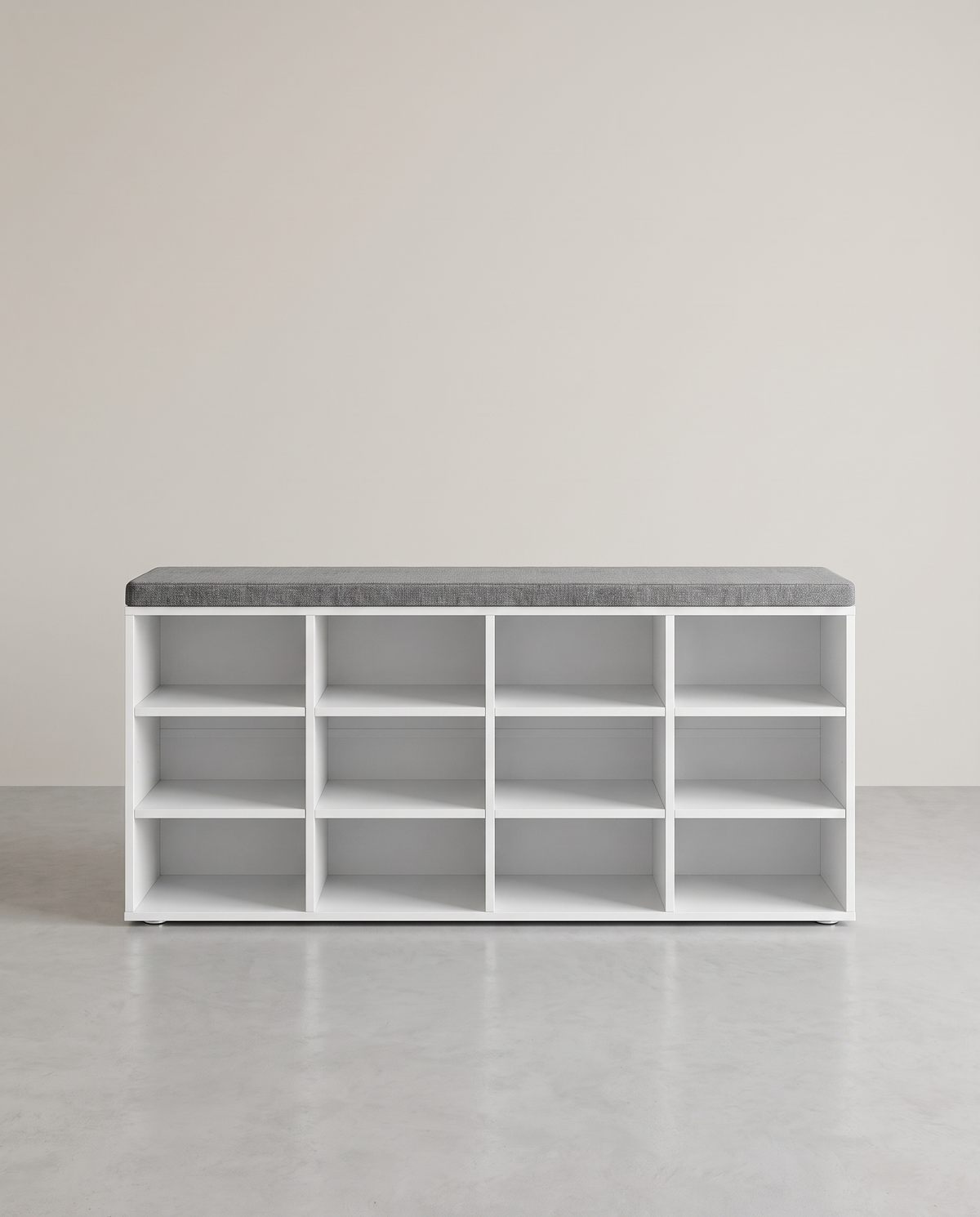 Schoenenbank met Opbergruimte – Verstelbare Planken – Linnenlook Bekleding – Tot 136 kg