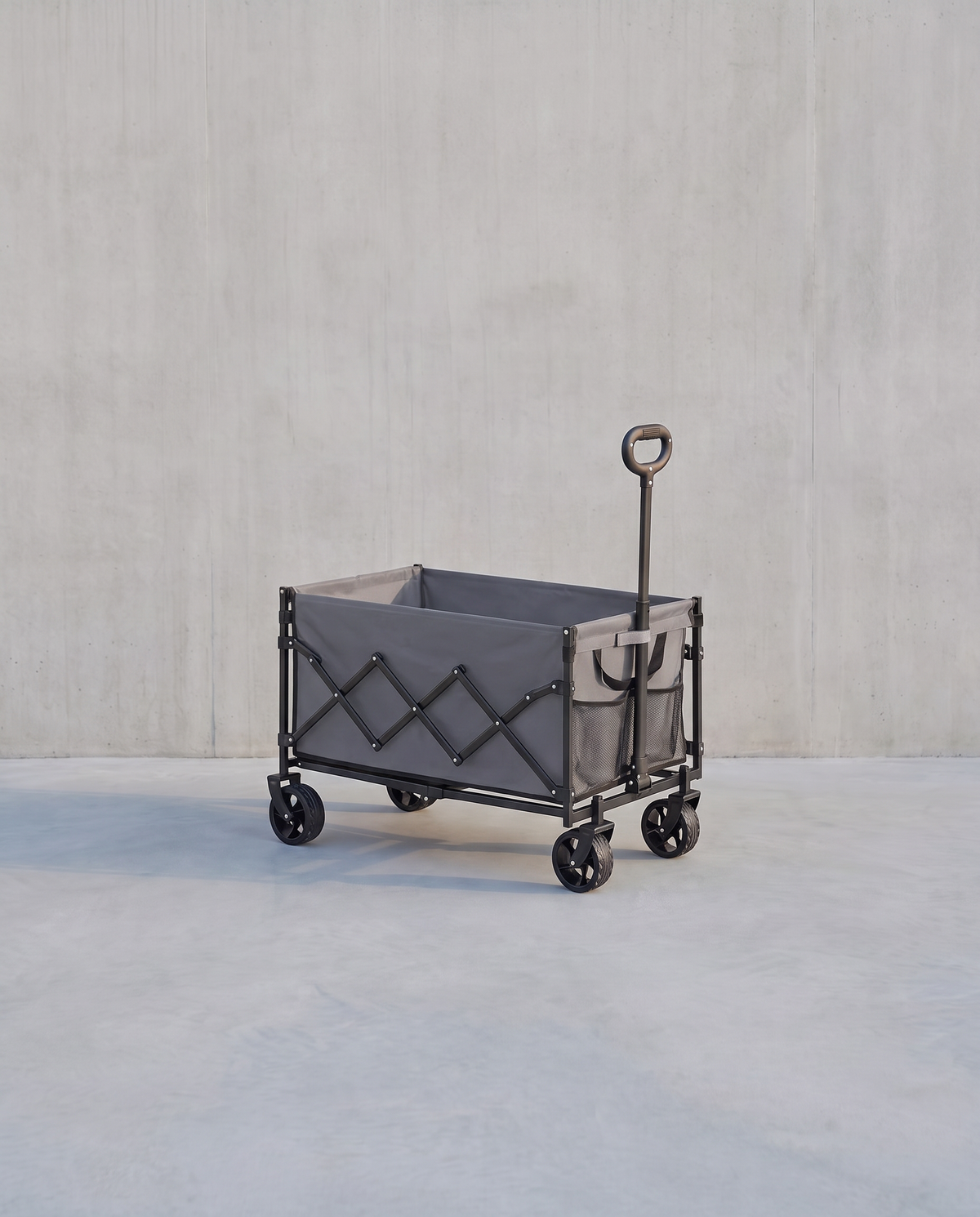 Opvouwbare Bolderkar - Transportwagen Met Afneembare Wielen - Handkar Voor Tuin, Camping En Strand