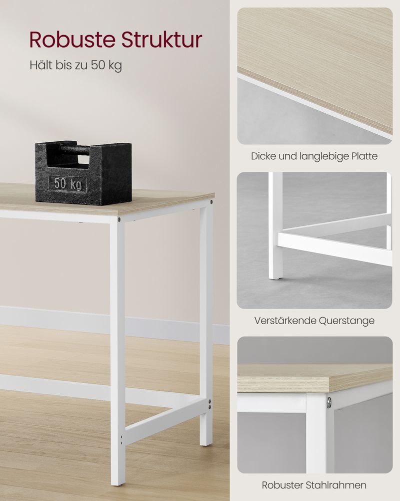 Industrieel Bureau 120 cm breed - Met Verplaatsbare Planken - De Vries Meubels