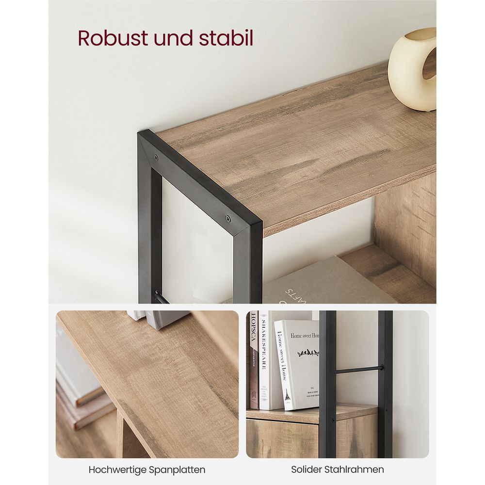 Industriële Boekenkast met Zigzag Design – Stijlvol & Functioneel - De Vries Meubels