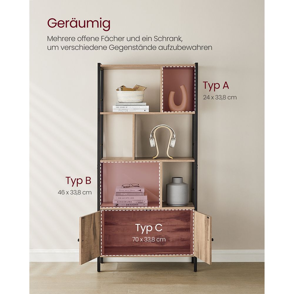 Industriële Boekenkast met Zigzag Design – Stijlvol & Functioneel - De Vries Meubels