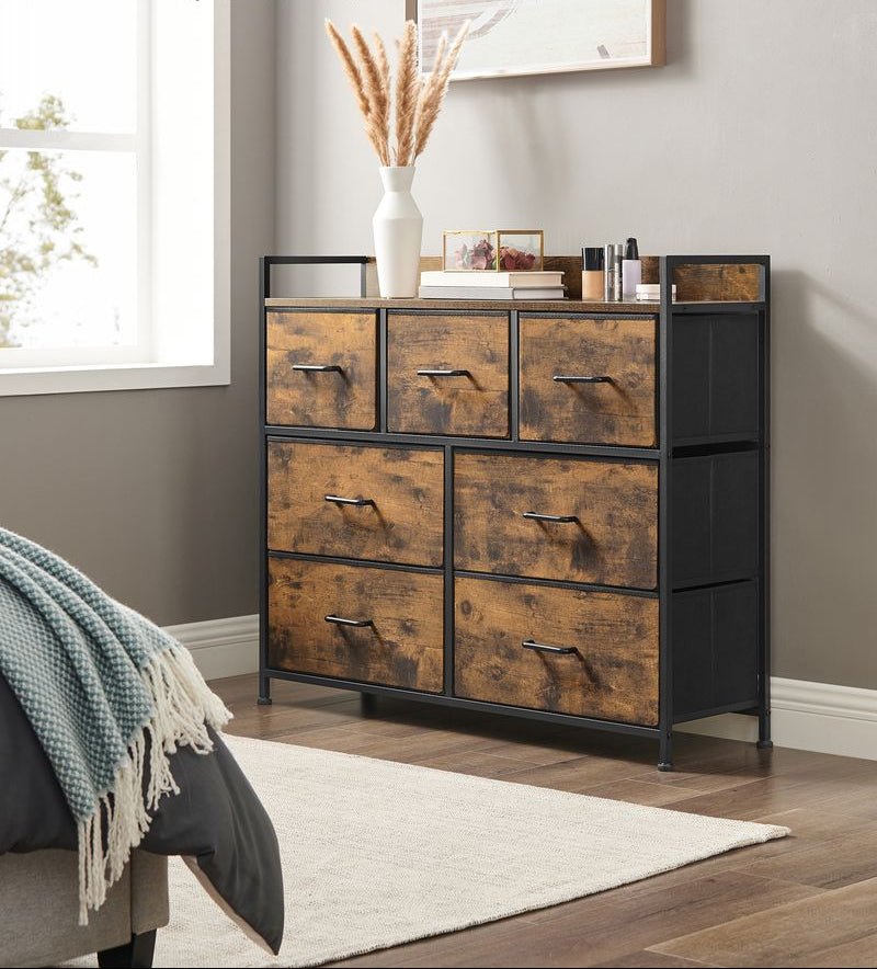 Industriële Ladekast met 7 Lades - Stijlvol en Praktisch - De Vries Meubels